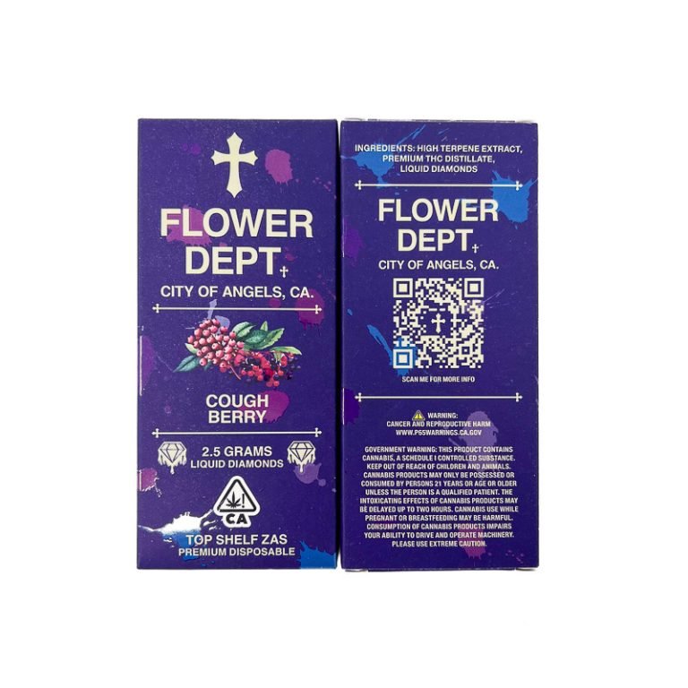 Flower Dept (2.5G) Liquid Diamond Disposable – Cough Berry