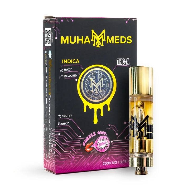 MUHA Meds Bubble Gum Burst THCa 510 Cartridge - 2G