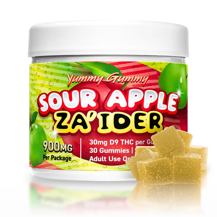 900MG Sour Apple Yummy Gummy D9