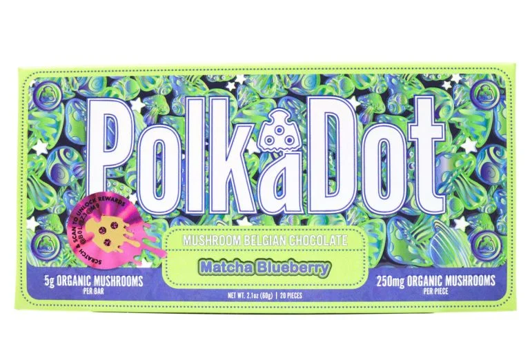 Polka Dots Magic Chocolate (5g) – Matcha Blueberry