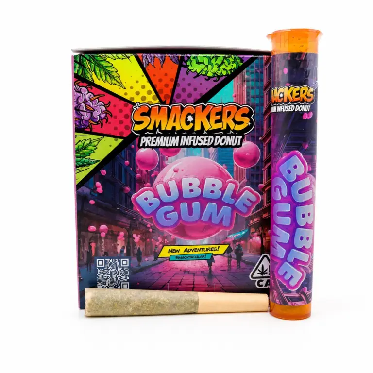 Smackers Premium Infused Donut Preroll (1g) – Bubble Gum