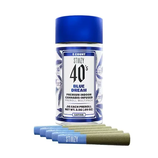 Stiiizy 40’s Pre roll Joints (2.5g) – Blue Dream