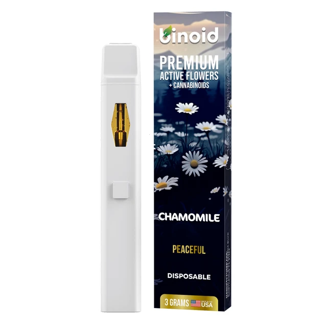 Binoid Premium Active Flowers + Cannabinoids 3G Disposable Vape Pen - Image 2