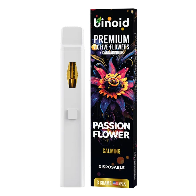 Binoid Premium Active Flowers + Cannabinoids 3G Disposable Vape Pen - Image 3