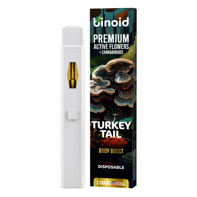 Binoid Premium Active Flowers + Cannabinoids 3G Disposable Vape Pen - Image 5